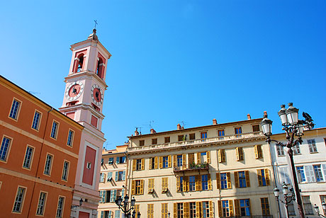 Beautiful square in the city of Nice photo