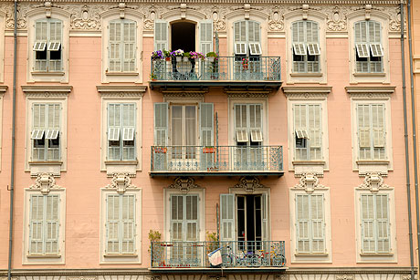 Building facade in the old town Nice photo