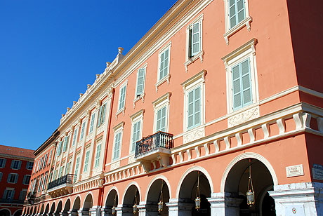 Historical building in Nice France photo