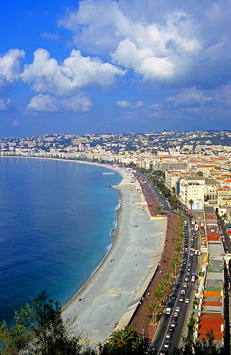 The beach in Nice France photo