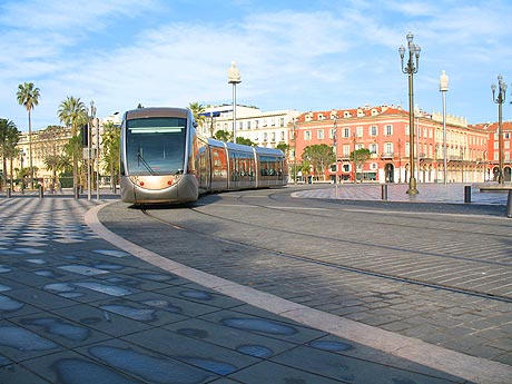 Tramway in Nice on the French Riviera photo