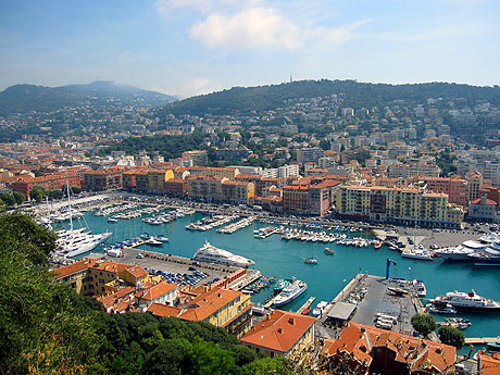 View on the harbor of Nice photo